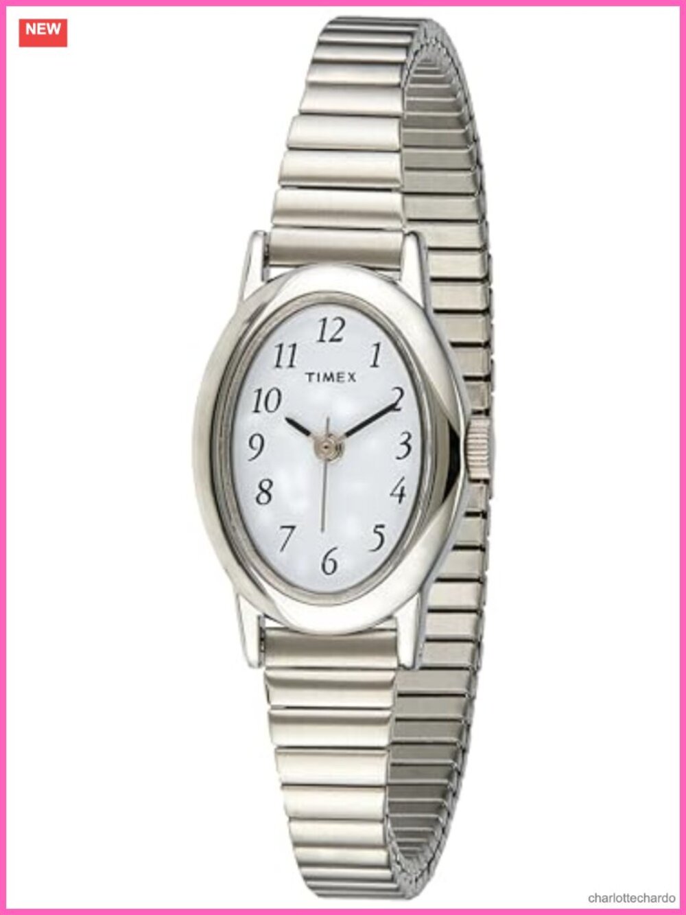 Timex Cavatina Quartz Watch Stainless Steel Expansion Band
